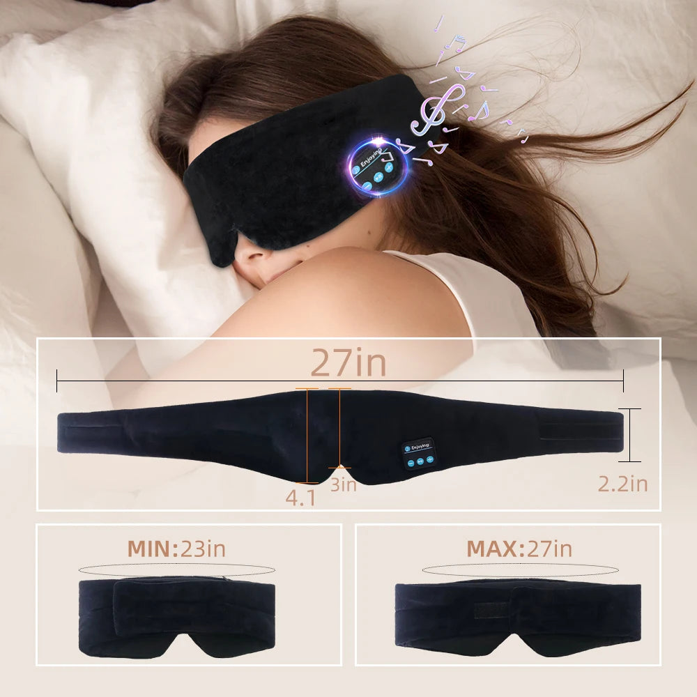 Sleeping Mask with Bluetooth Headphones
