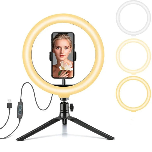 LED Selfie Ring Light - Tripod Stand